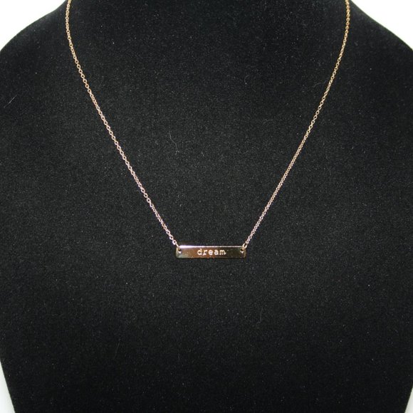 Jook and Nona Dream Gold bar necklace 18" - Picture 4 of 5
